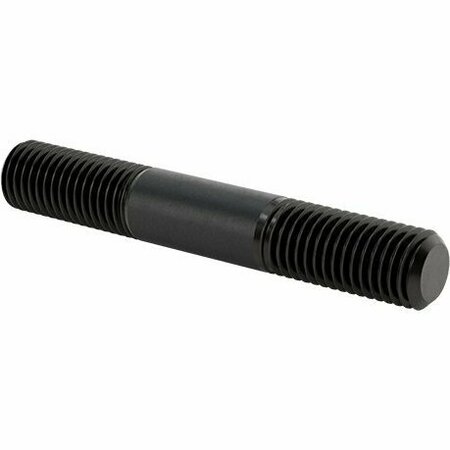 BSC PREFERRED Left-Hand to Right-Hand Male Thread Adapter Black-Oxide Steel 3/4-10 Thread 5 Long 94455A614